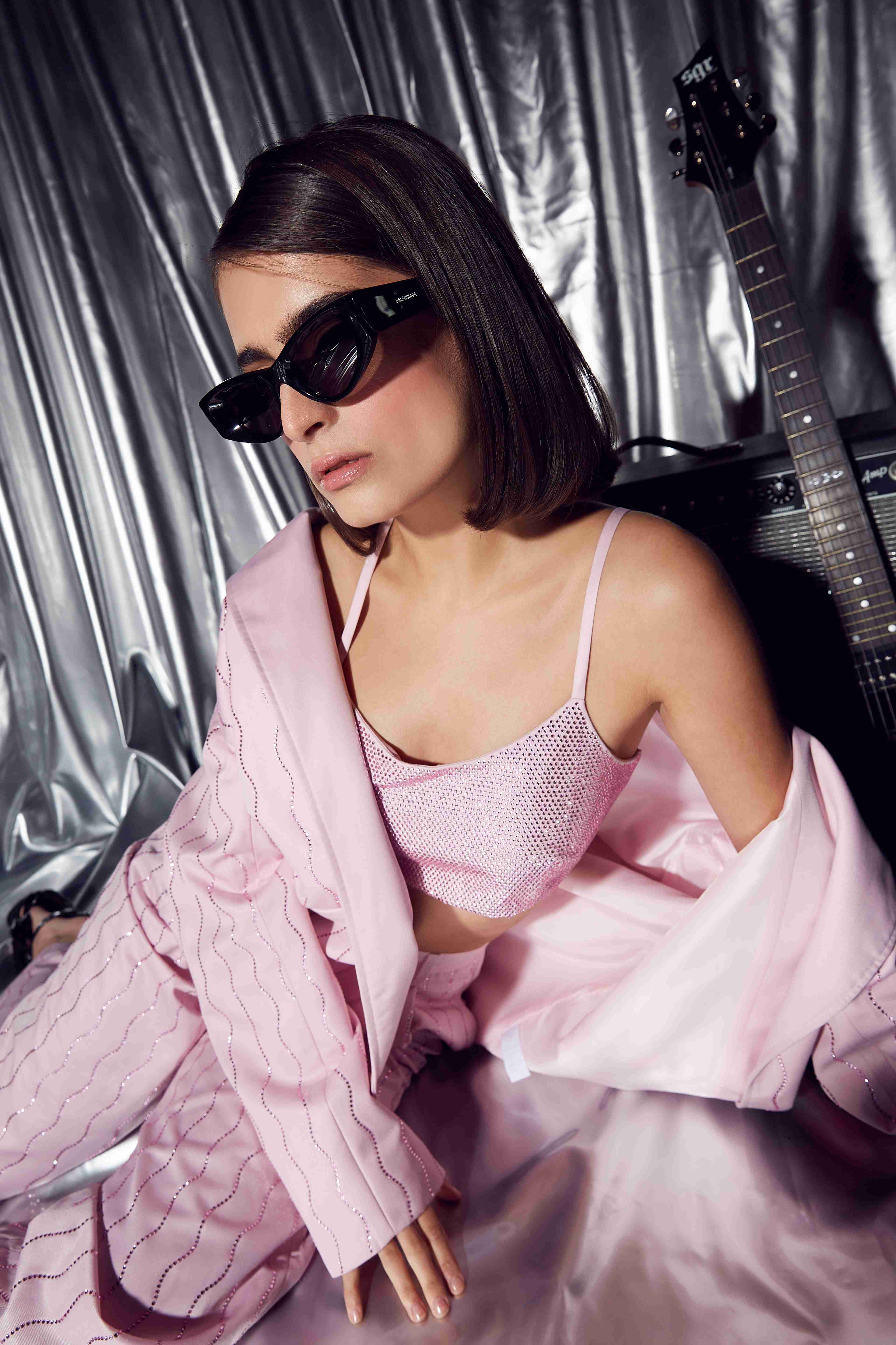 Pink Rhinestones Bralette