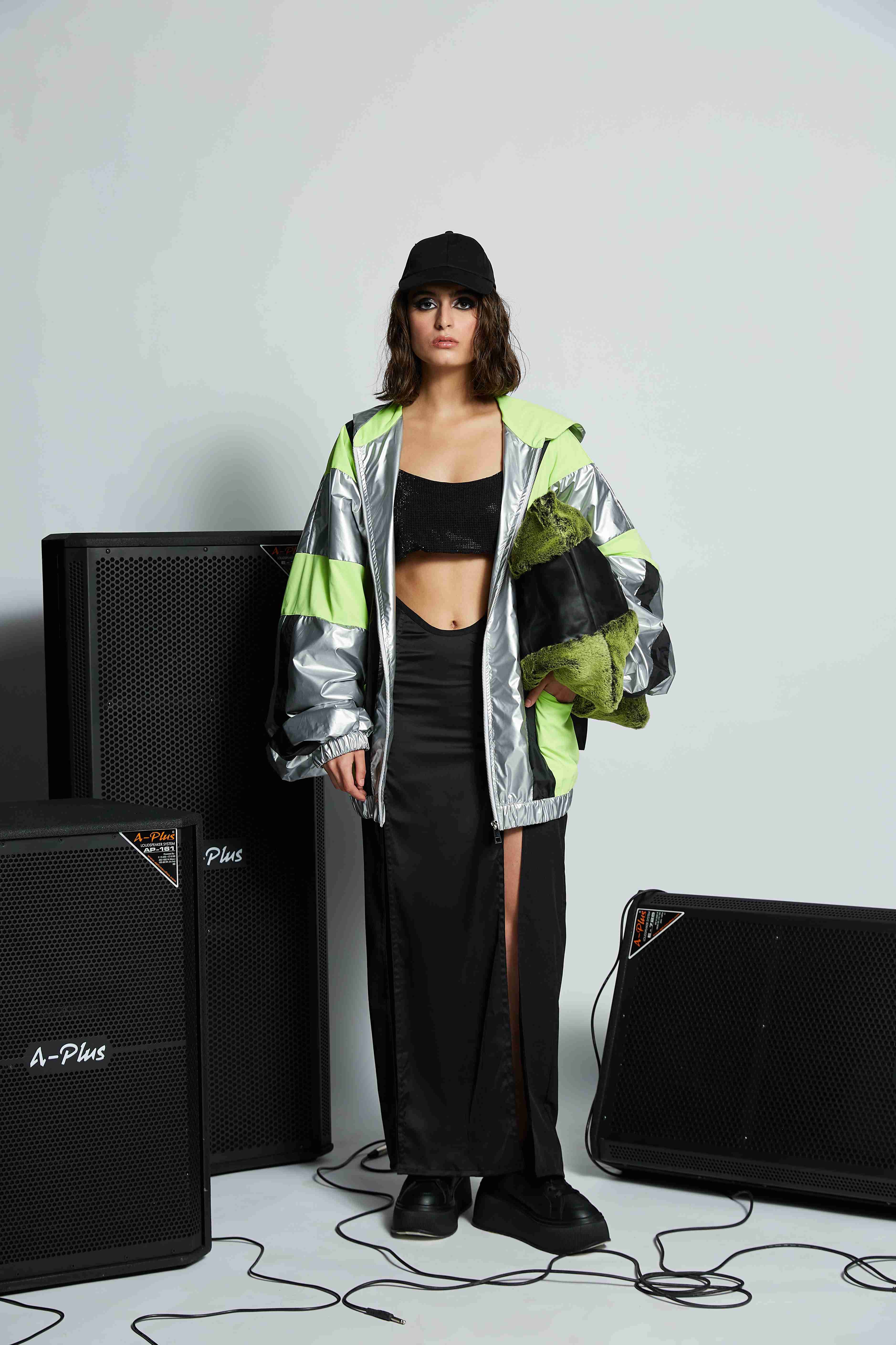 Black Rhinestones Bralette