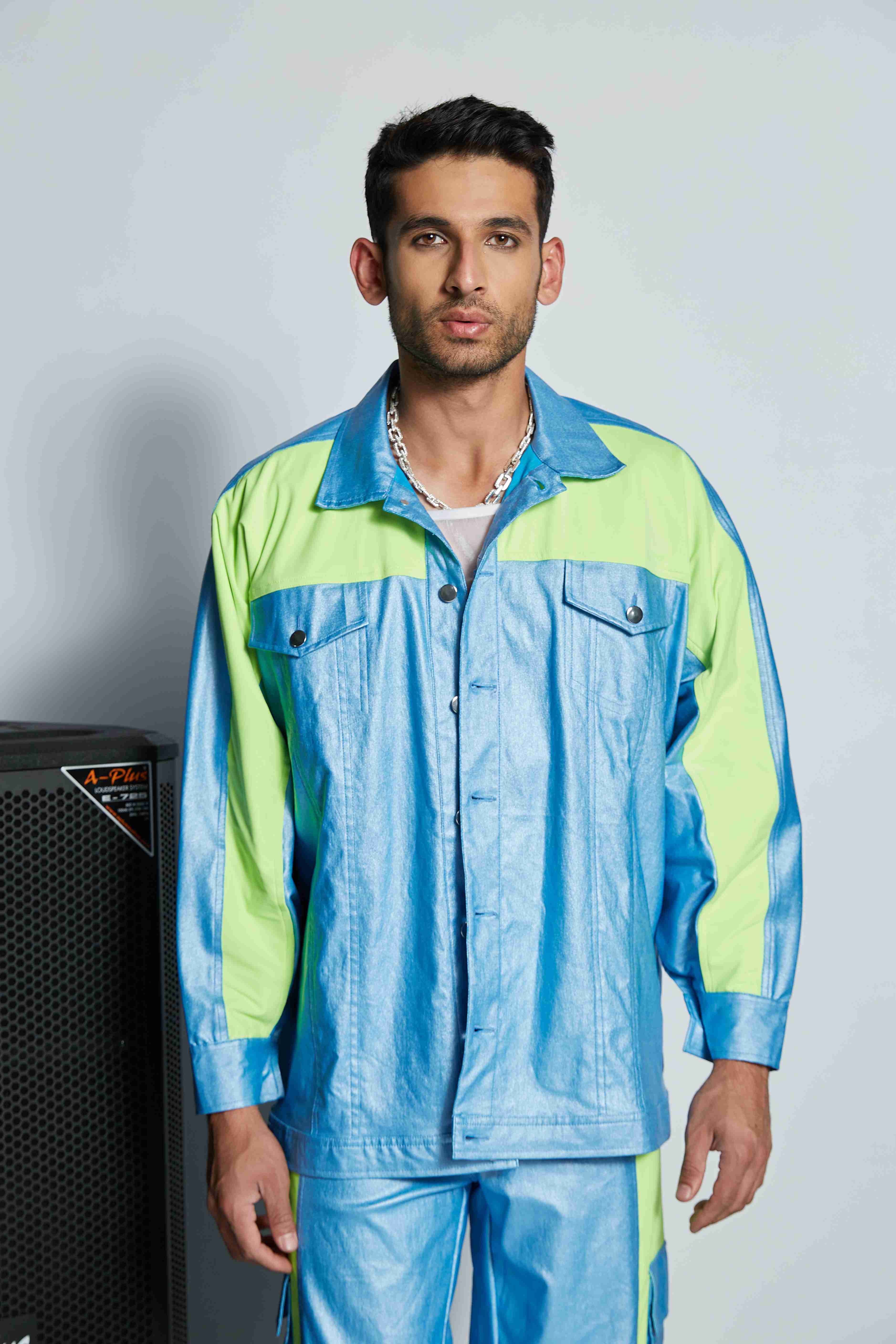 'Daddy Cool' Color Blocking Jacket