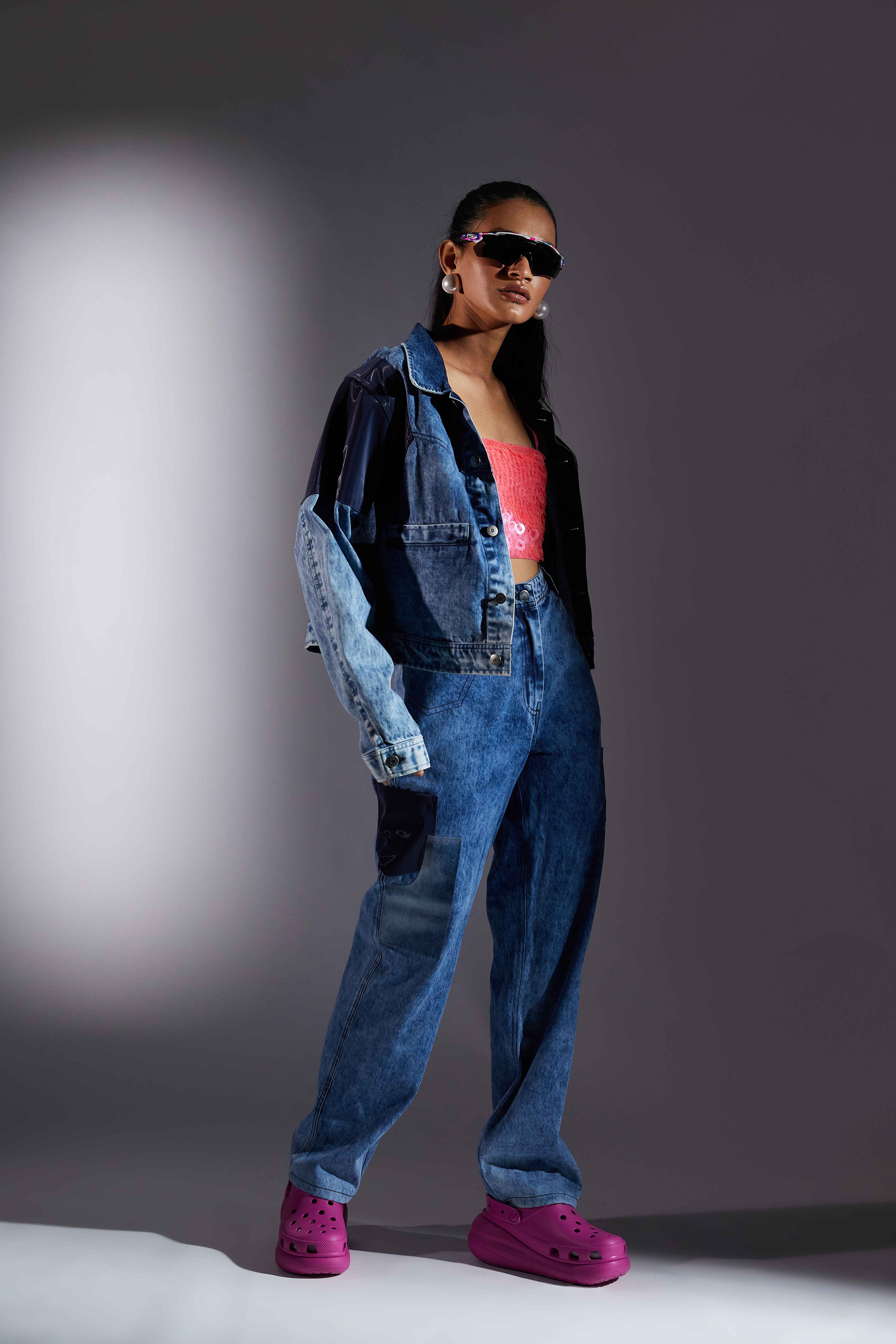 Ocean Denim Pants Women