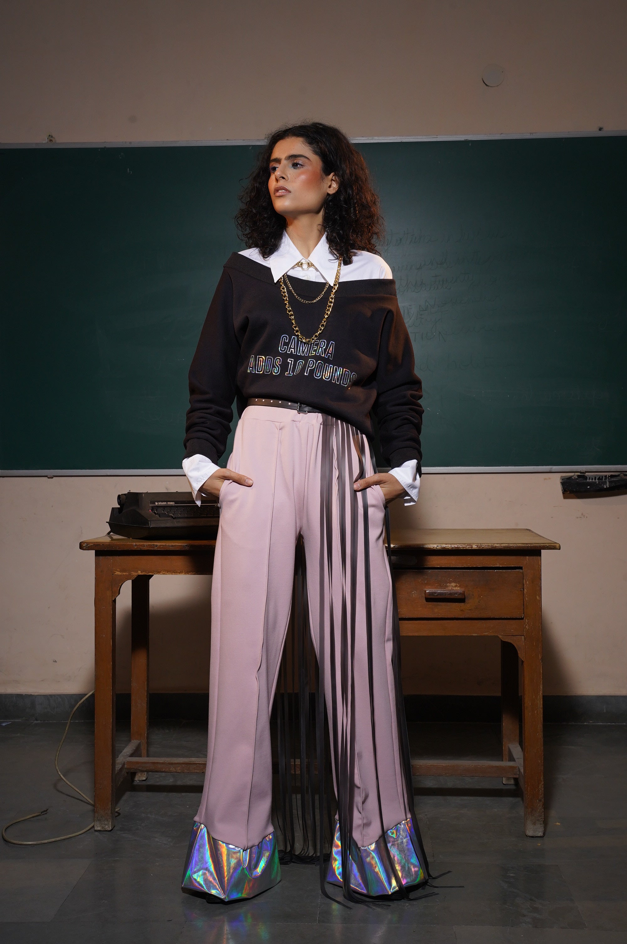 Flare Holographic Pants