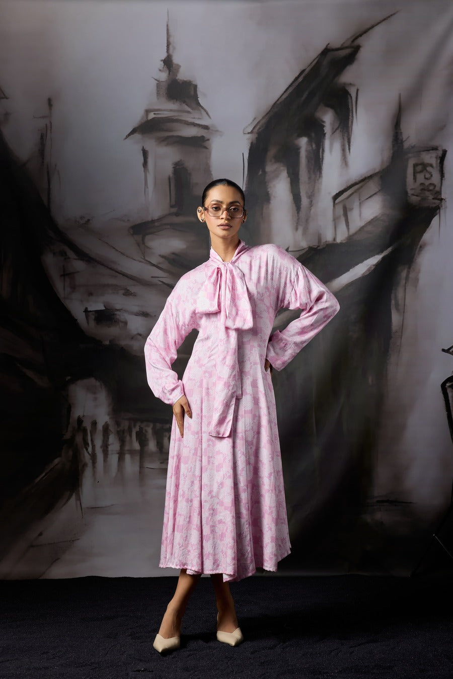 Maharani Poeny Scarf Dress