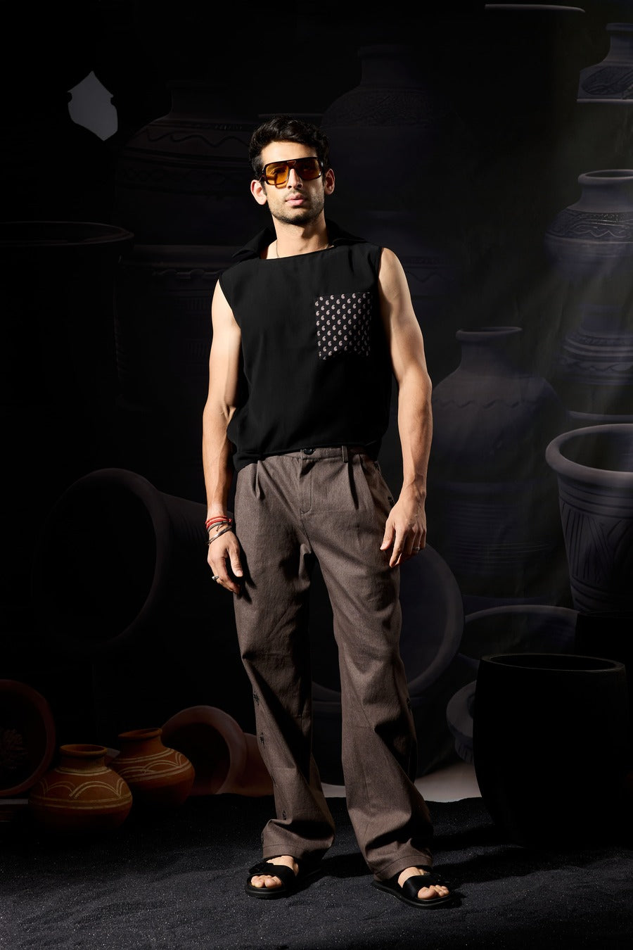 Paisley Patched Vest