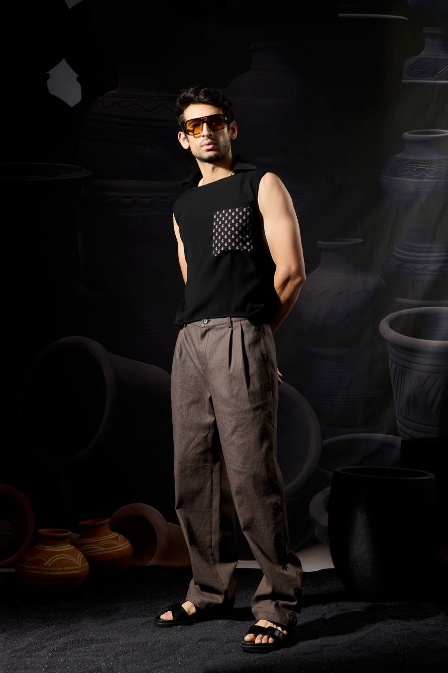 Paisley Patched Vest