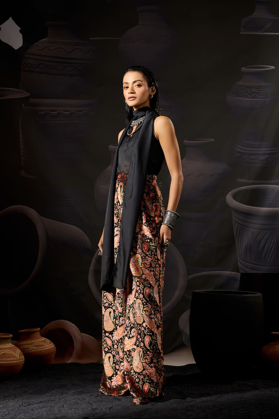 Paisley Velvet Pants