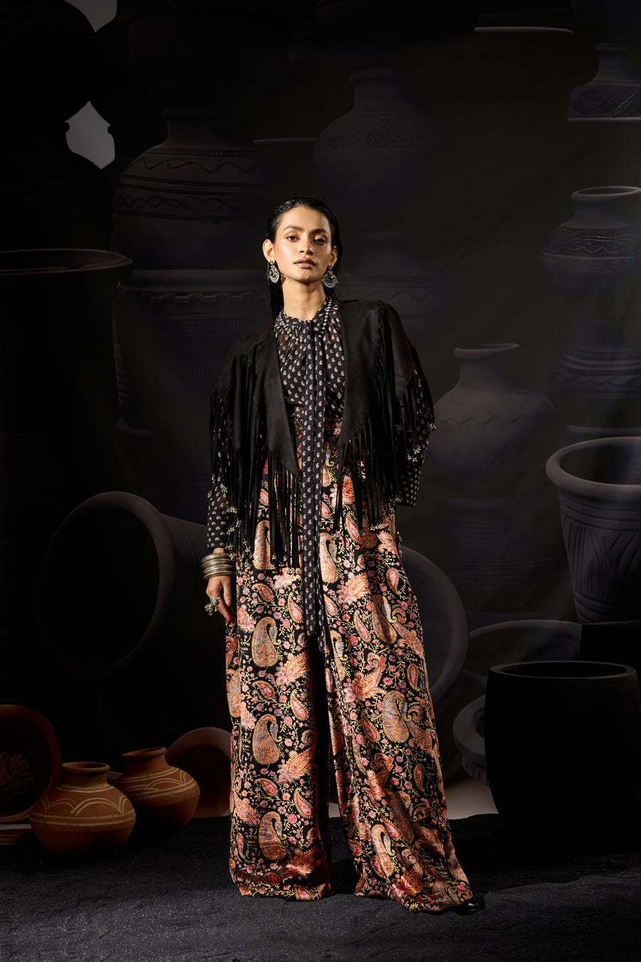 Paisley Velvet Pants