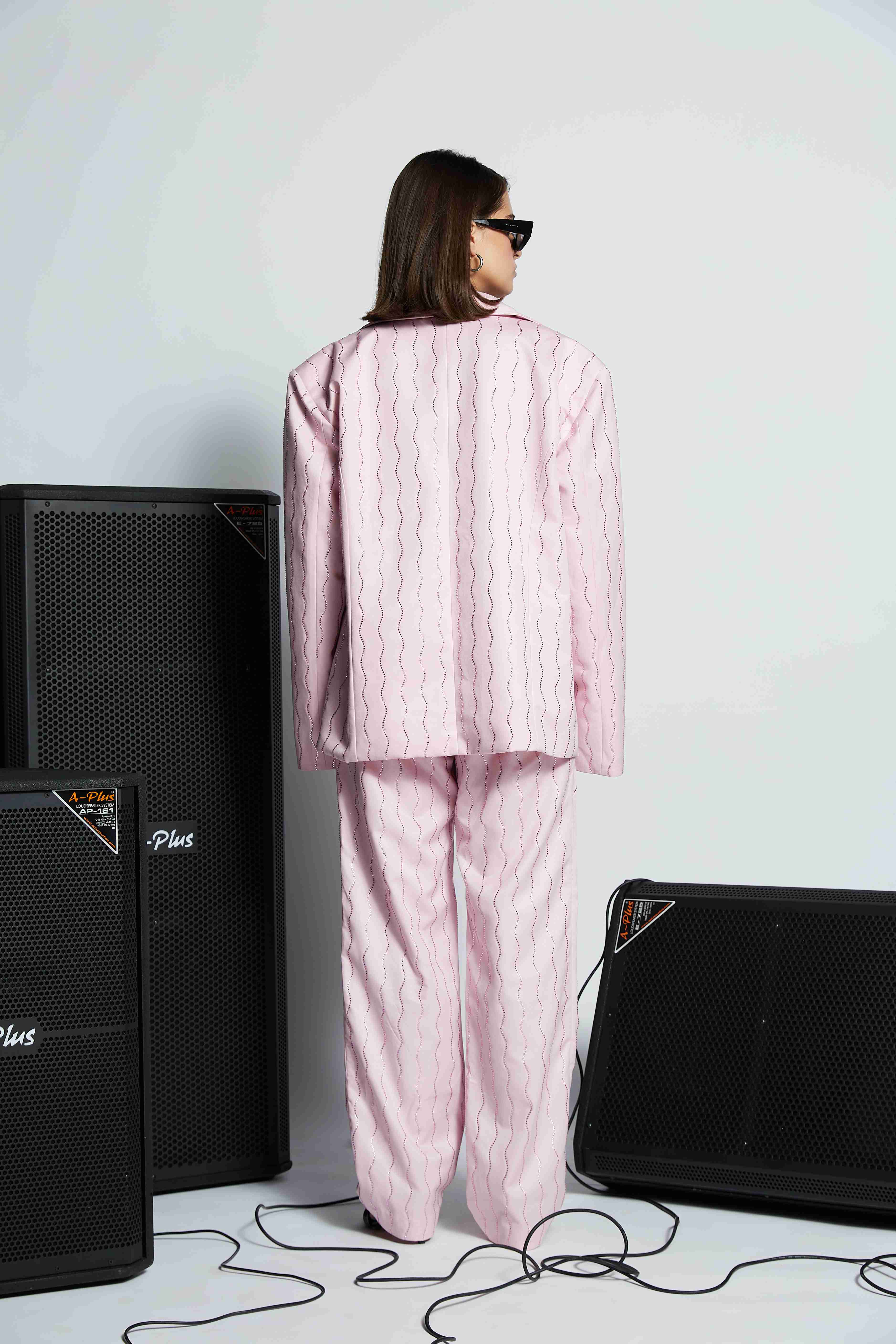 'WavyBoogie' Rhinestones Blazer