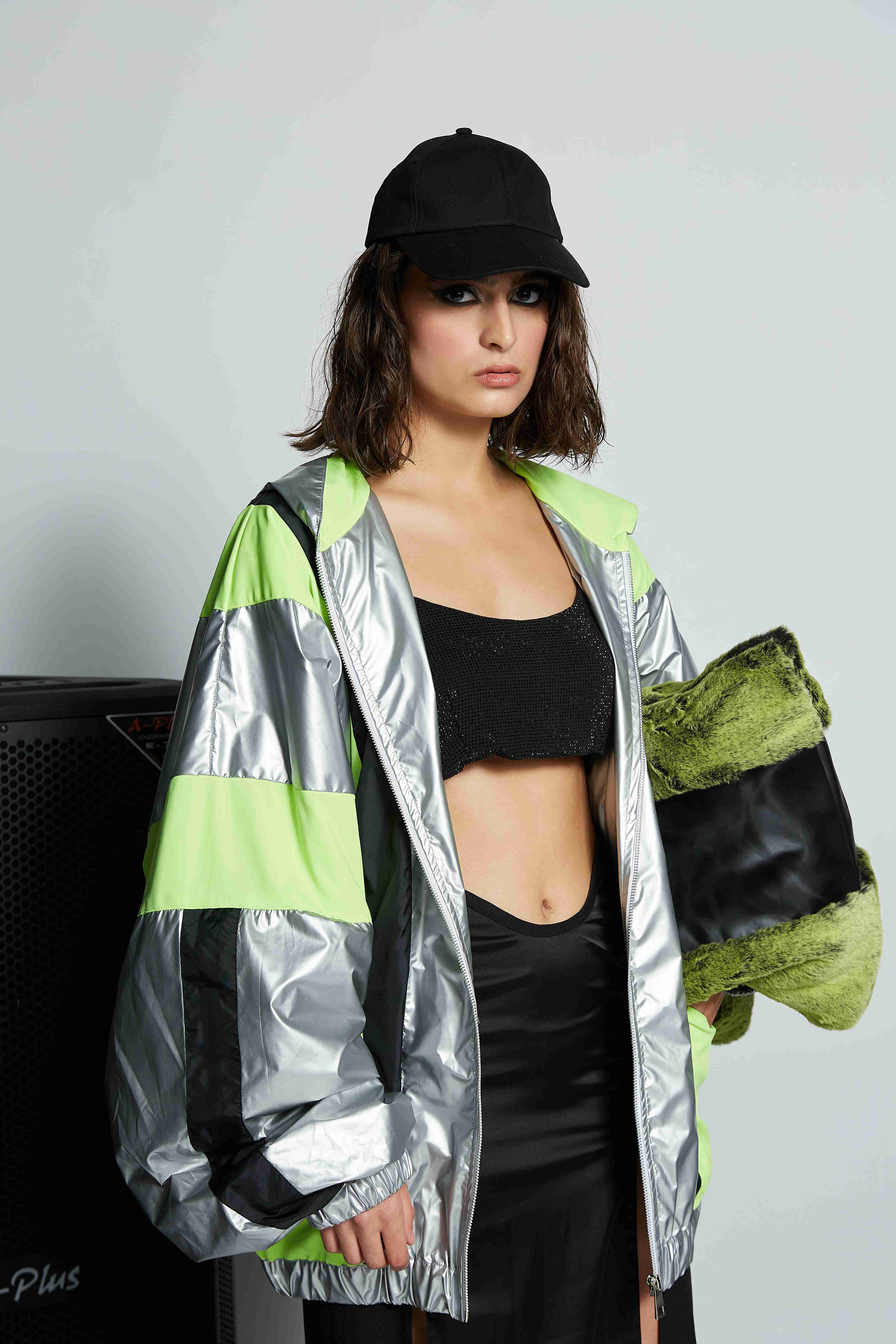 Black Rhinestones Bralette