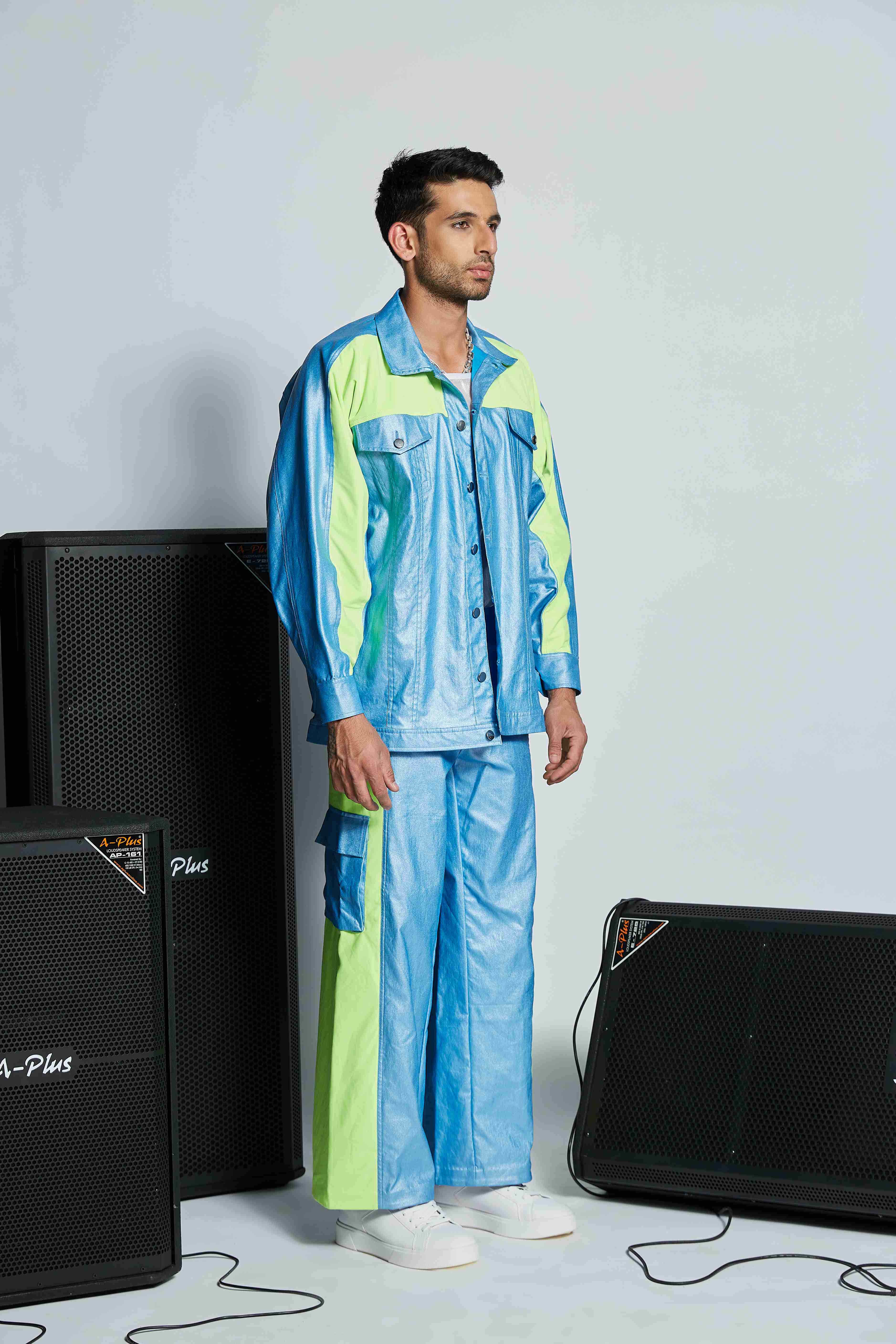 'Daddy Cool' Color Blocking Jacket