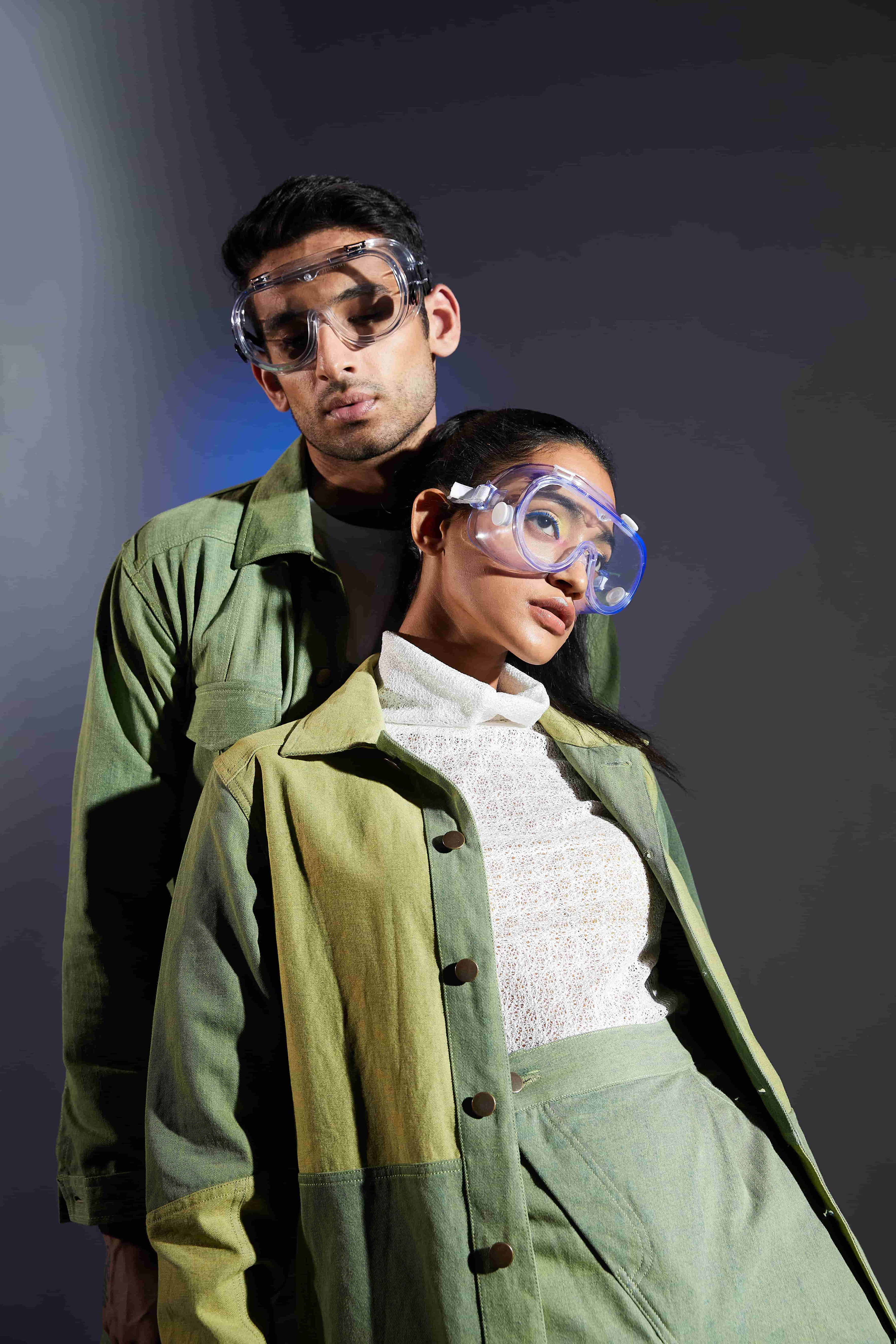 White Mesh Turtle Neck