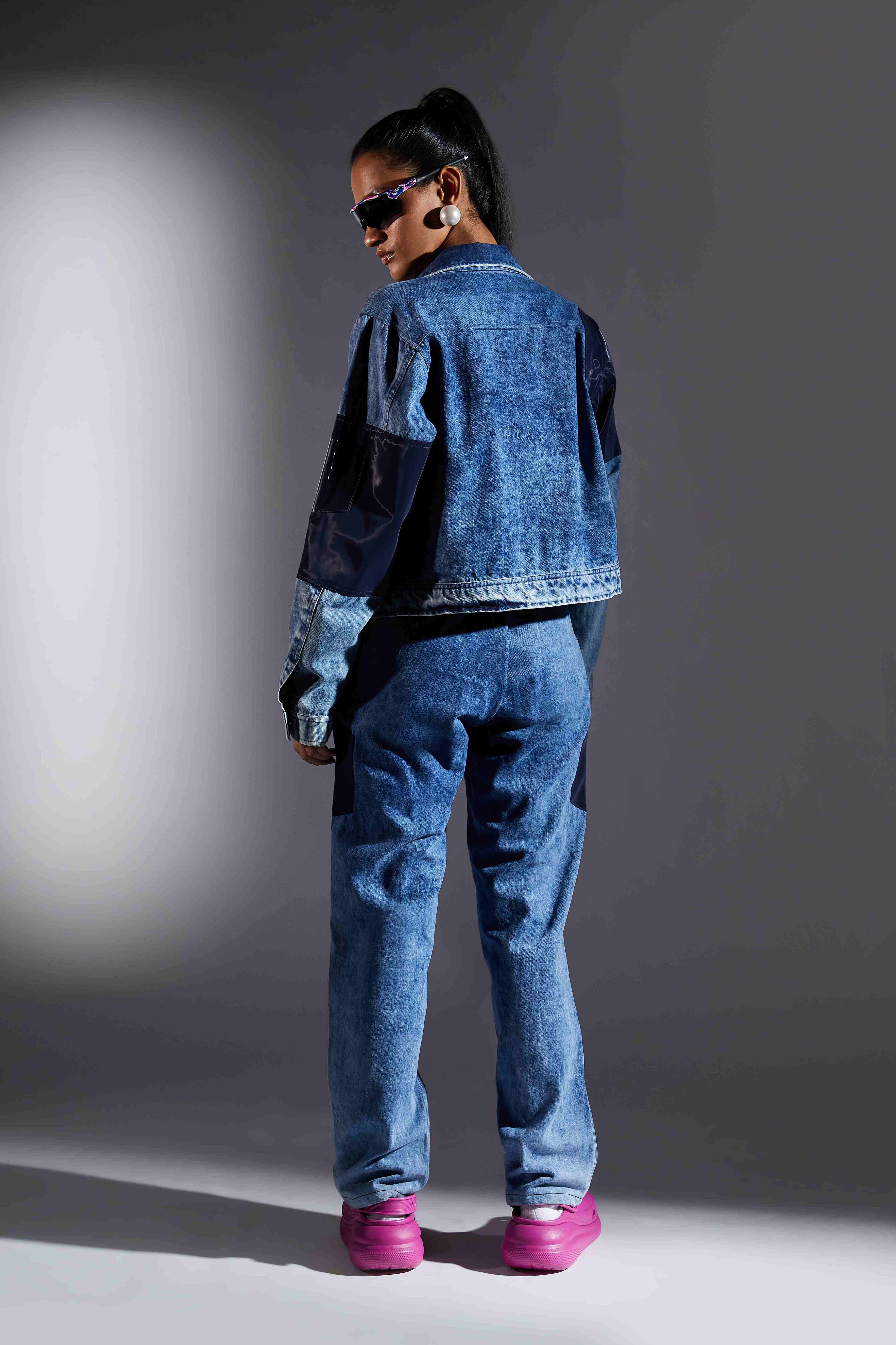 Ocean Denim Crop Jacket Women