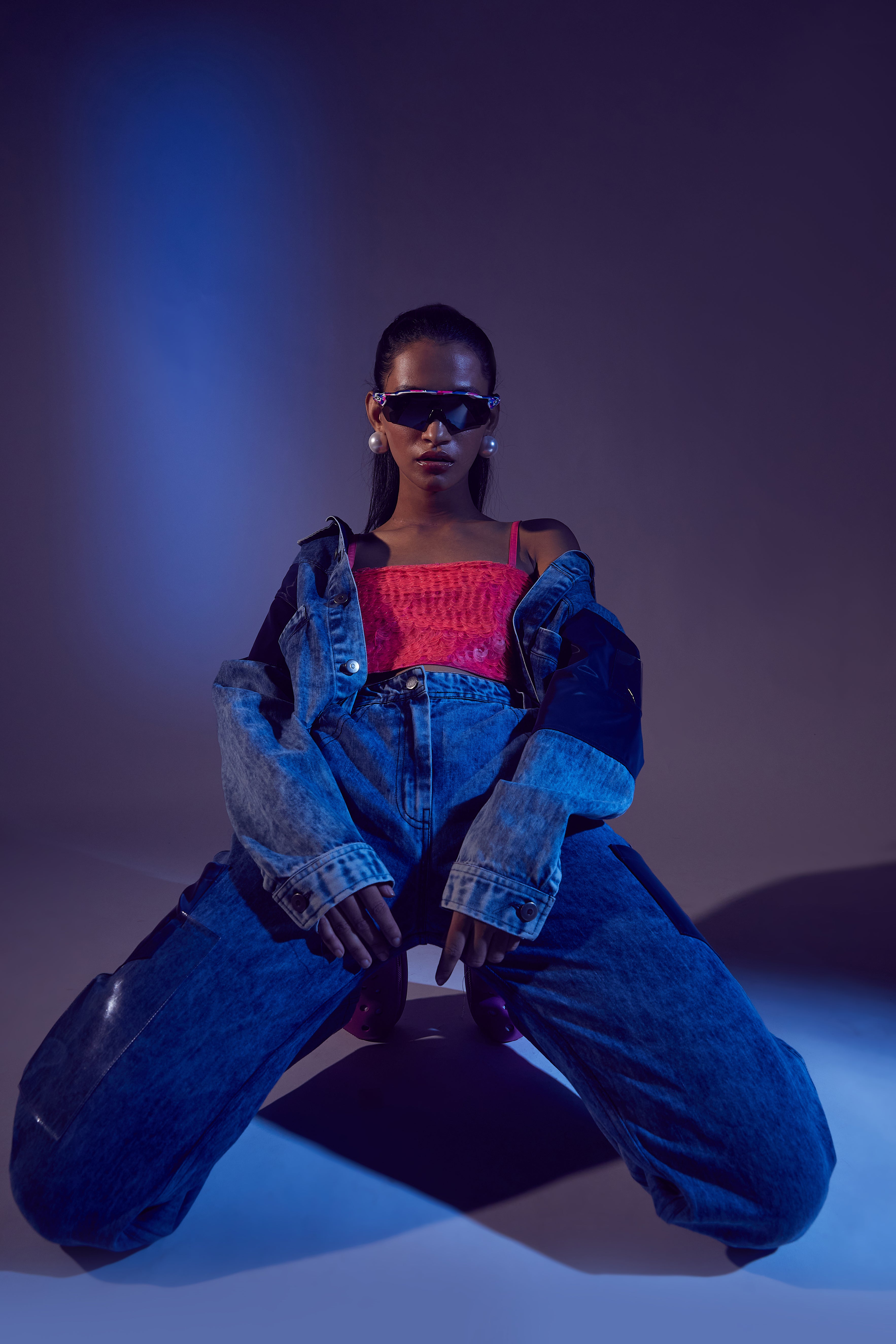 Ocean Denim Pants Women