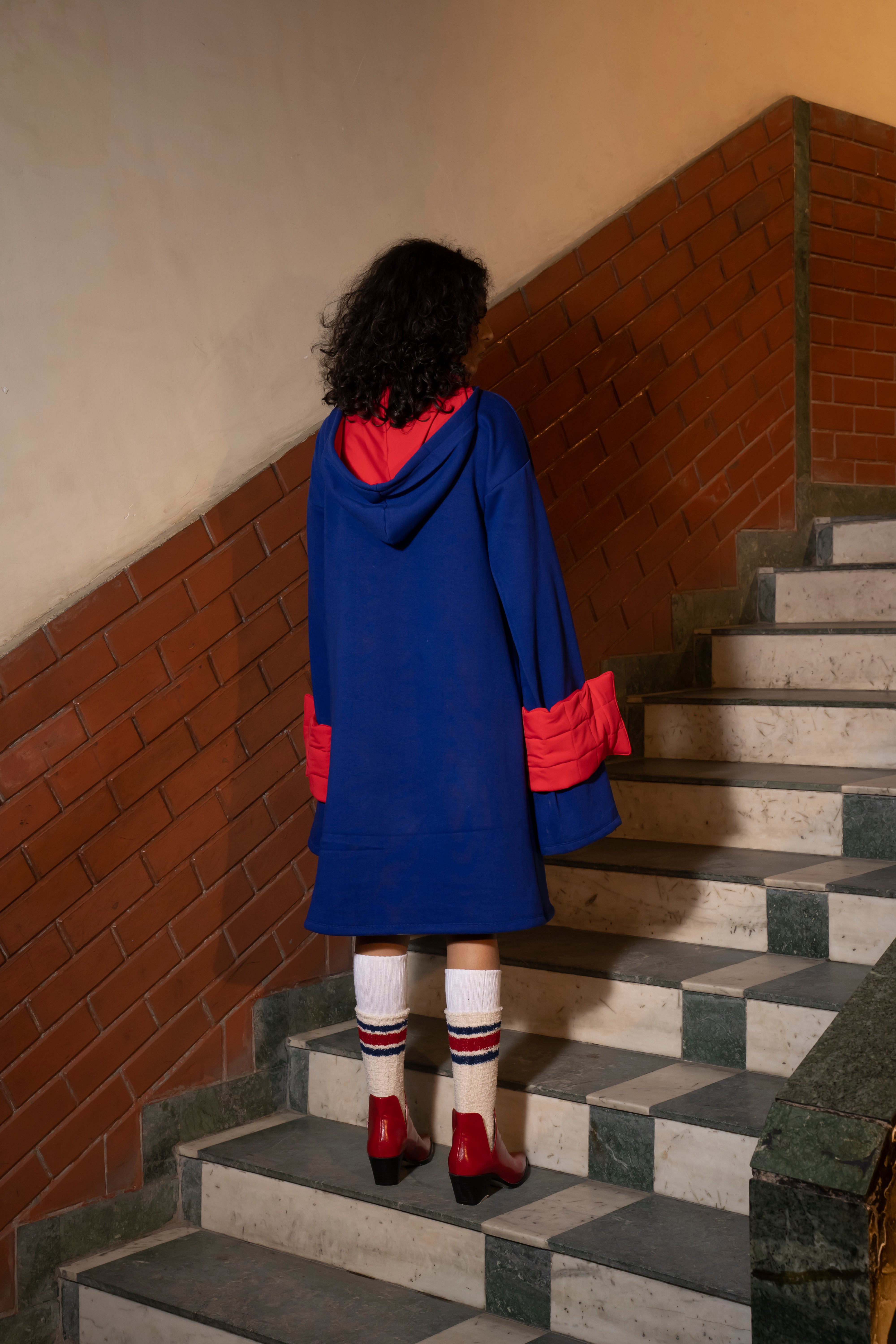 Chaotic & Twirly Sweatshirt Dress