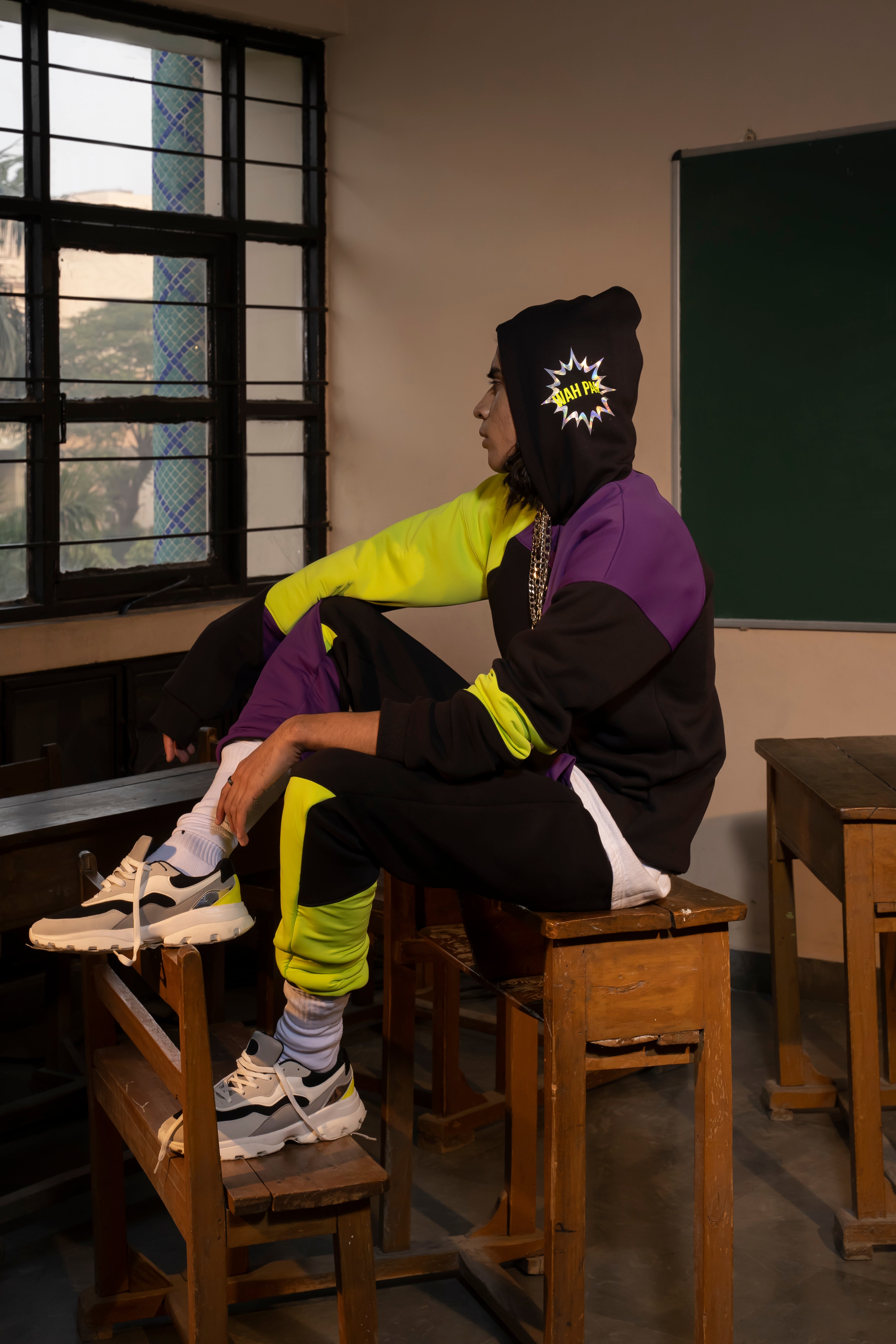 Colour Blocking Pants