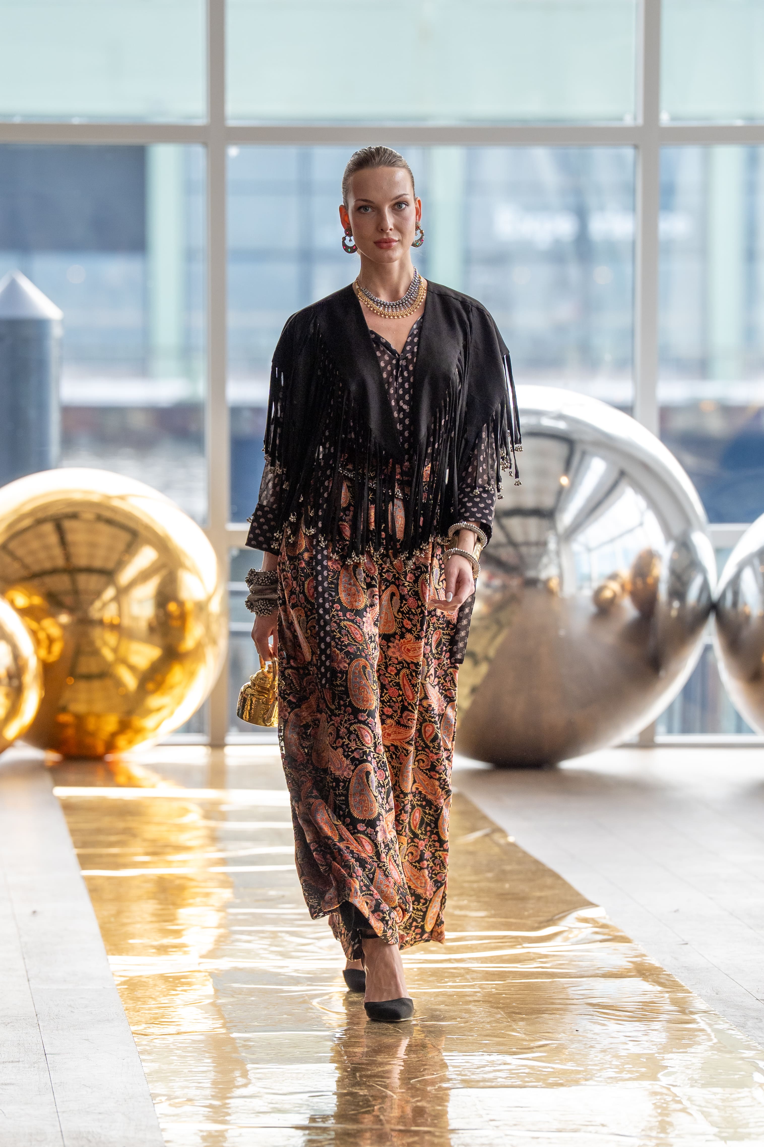 Paisley Velvet Pants