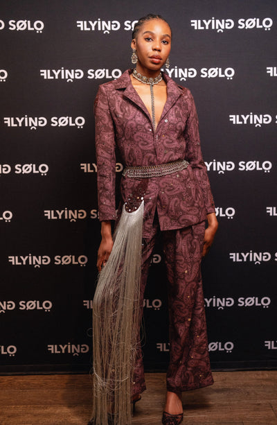 Brown Paisley Pants