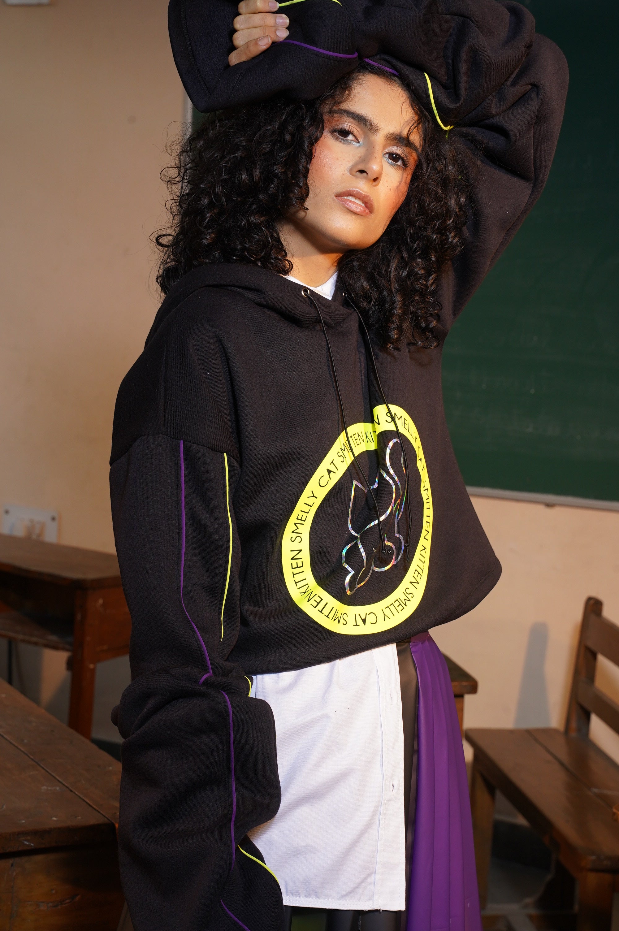 Kitten Crop Sweatshirt