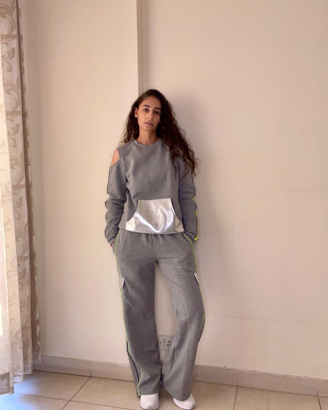 Reflective Cut Out Track Top