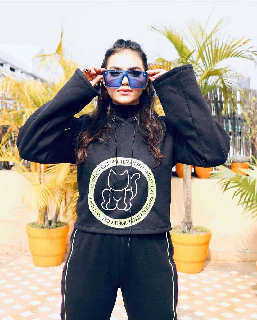 Kitten Crop Sweatshirt