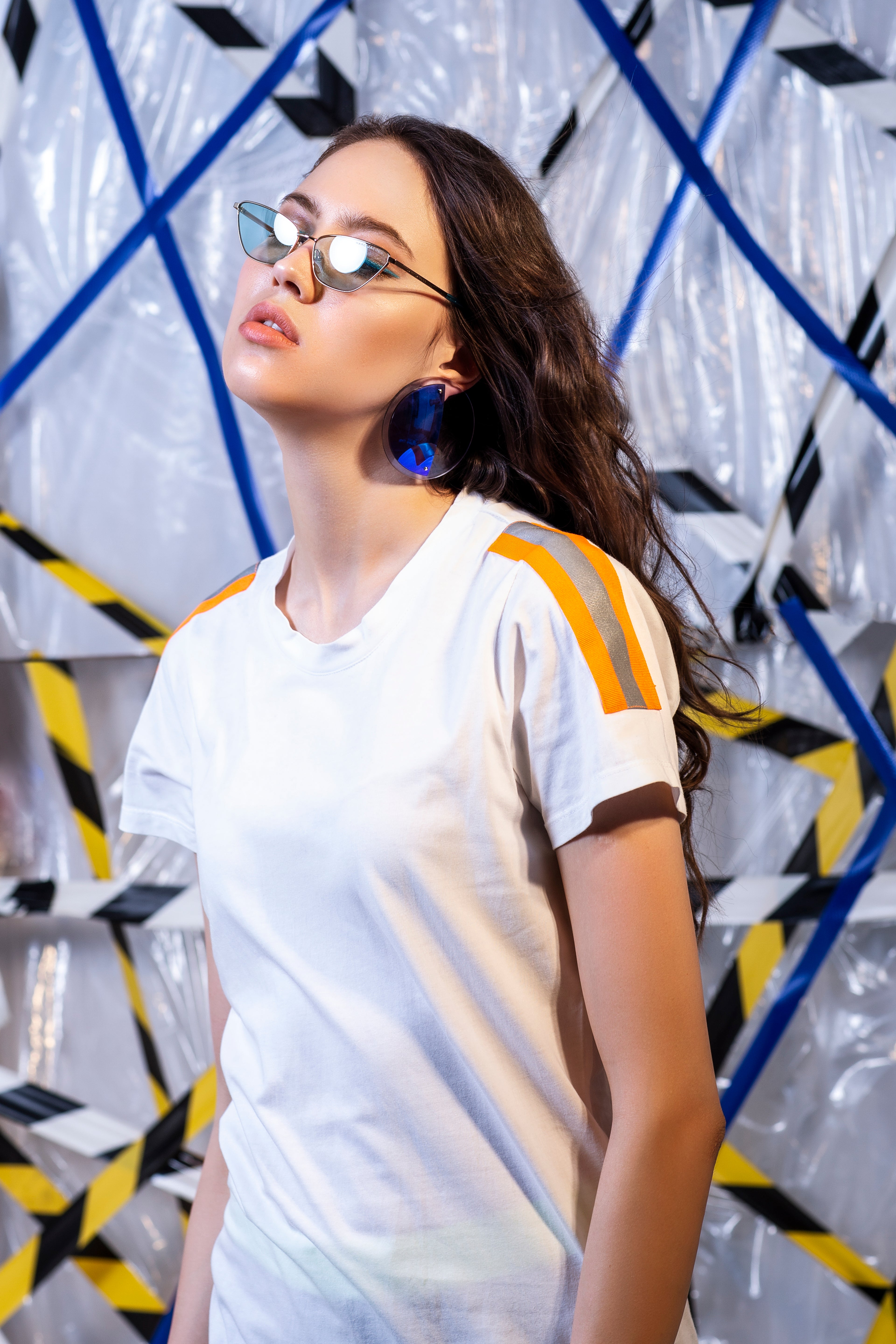 Simple Stripe Reflective Tee