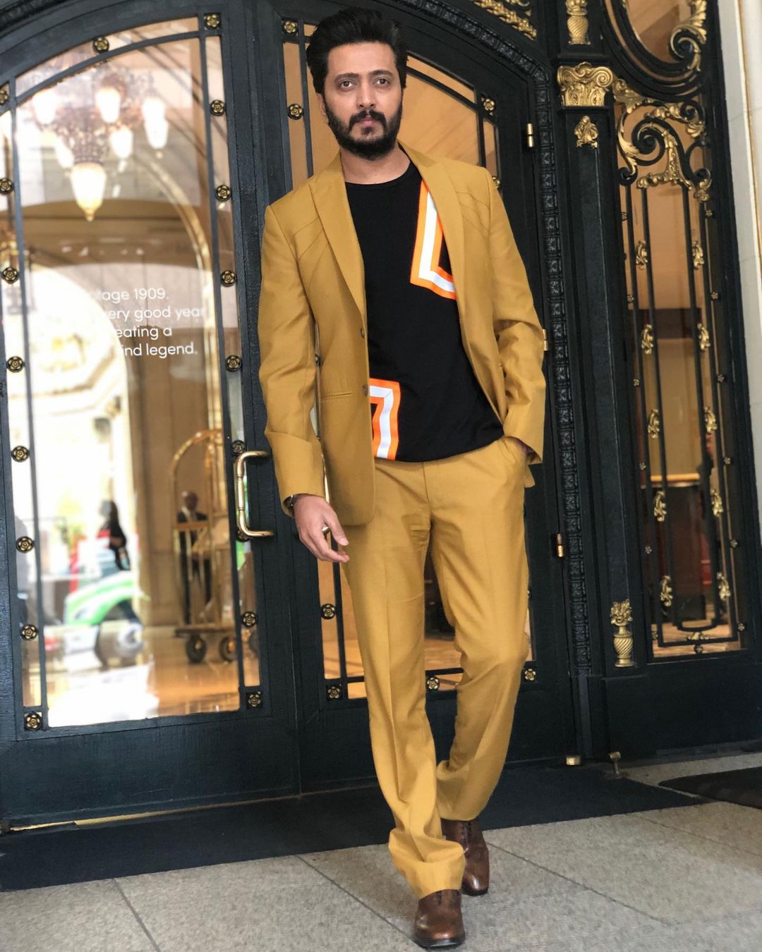 Neon Orange Zig Zack Tshirt